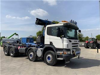 Scania P380 8x4 Hook Loader Lorry