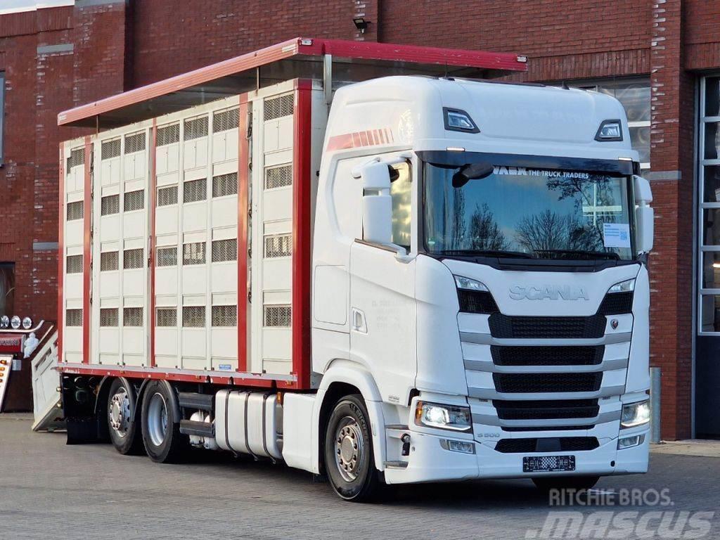 Scania S500 NGS 6x2*4 - Livestock Menke 4 deck 68M2 - Wat Camioane transport animale