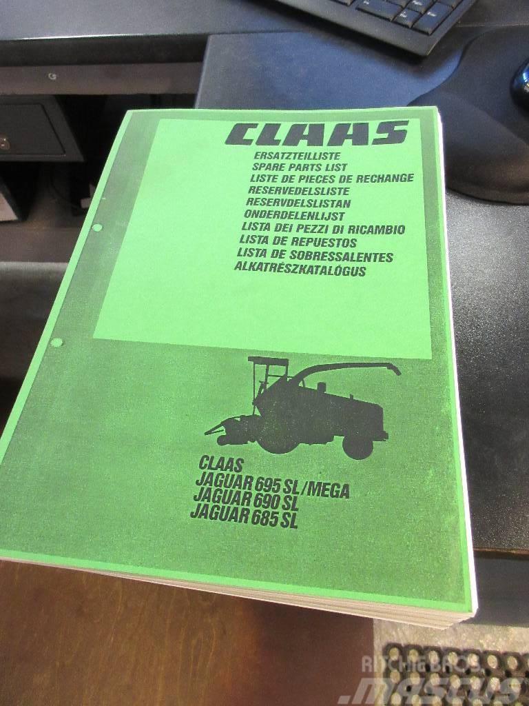 CLAAS Jaguar 695 varaosaluettelo/spare part list Alte echipamente pentru nutret