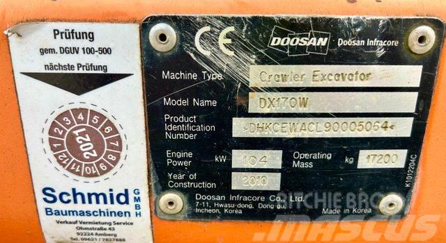 Doosan DX 170W Mobilbagger Excavatoare cu roti