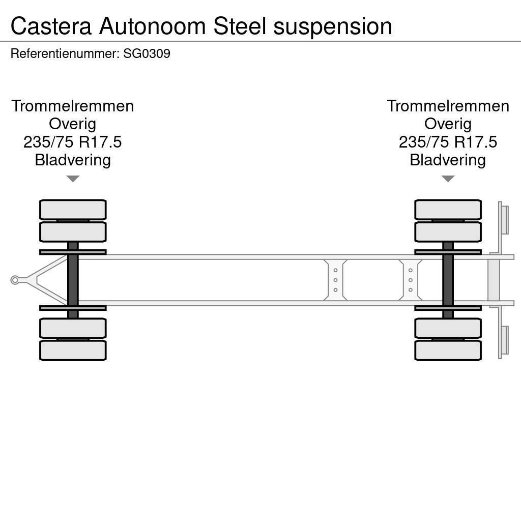 Castera Autonoom Steel suspension Flatbed/Dropside trailers