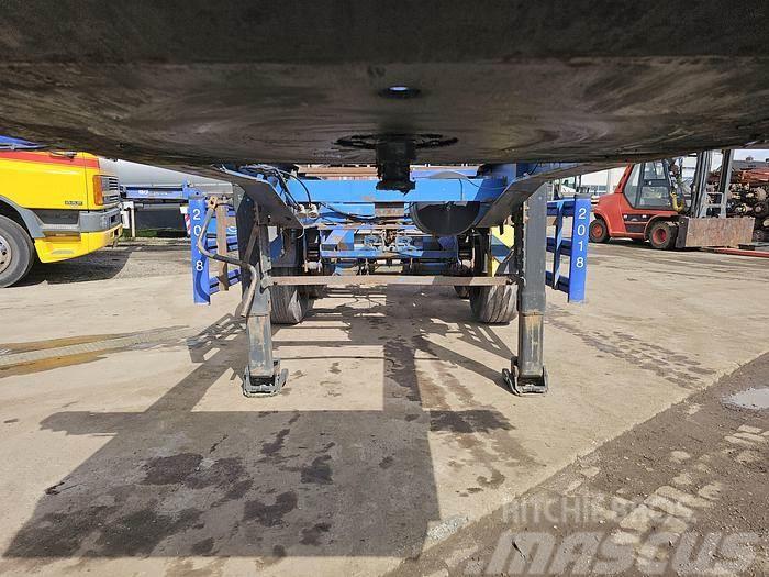 Renders 2 axle | 20 ft| steel suspension | Bpw drum. Containerframe semi-trailers