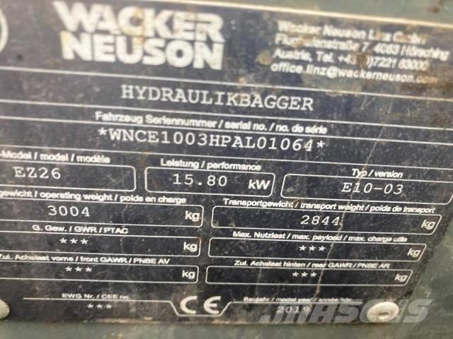 Wacker EZ26 Mini excavatoare < 7t