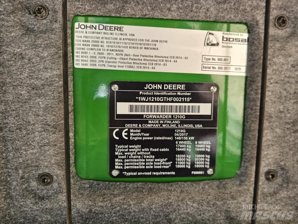 John Deere 1210 G Combine forestiere