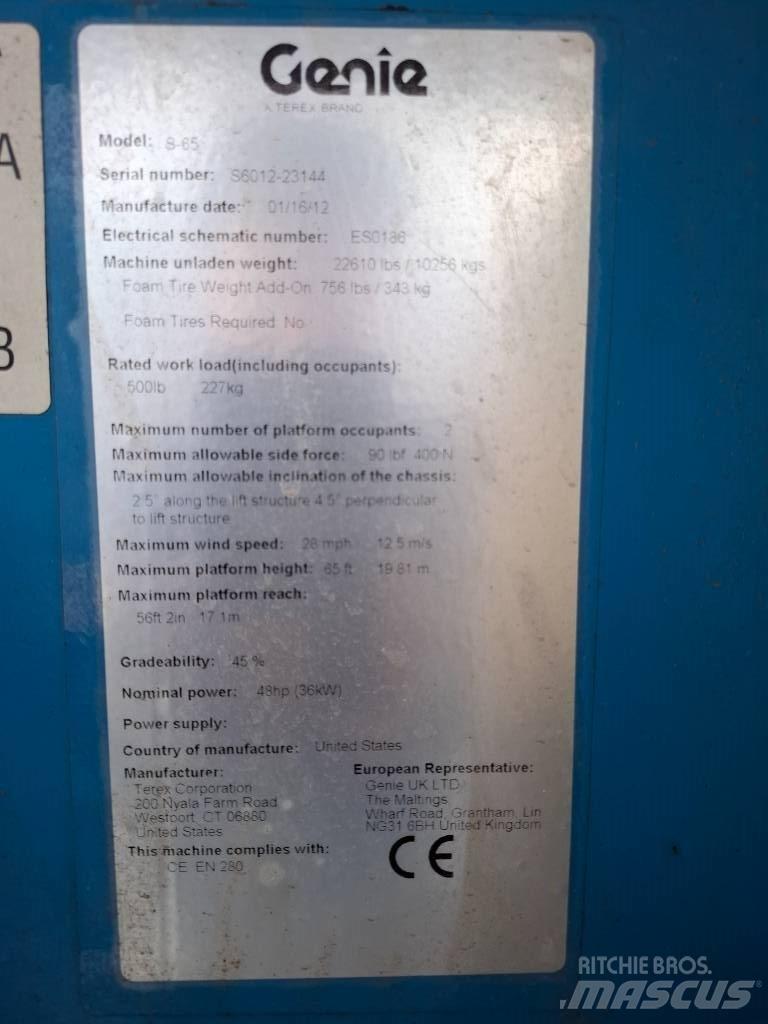 Genie S 65 Nacele cu brat telescopic