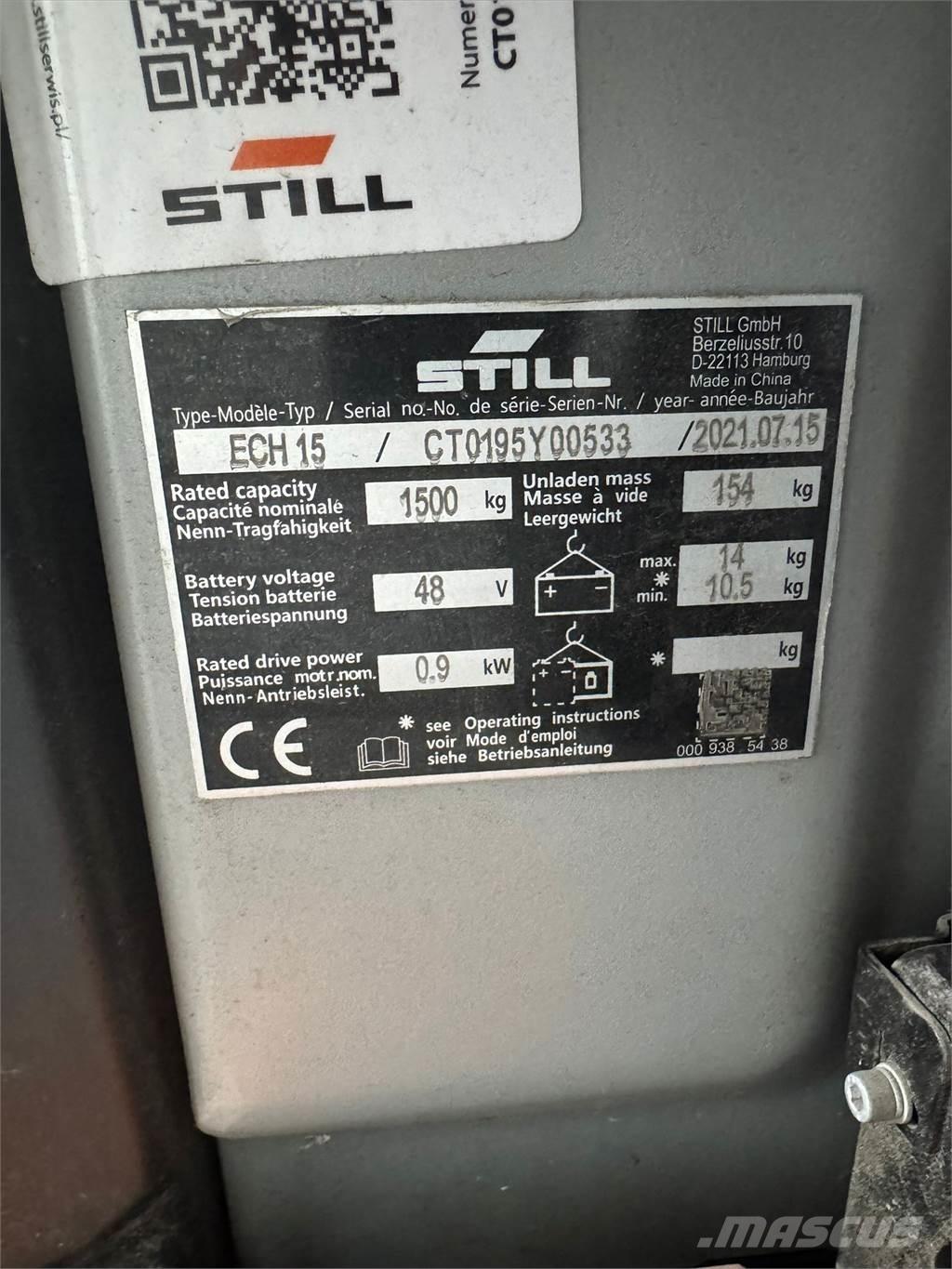 Still ECH 15 Transpaleta manuala