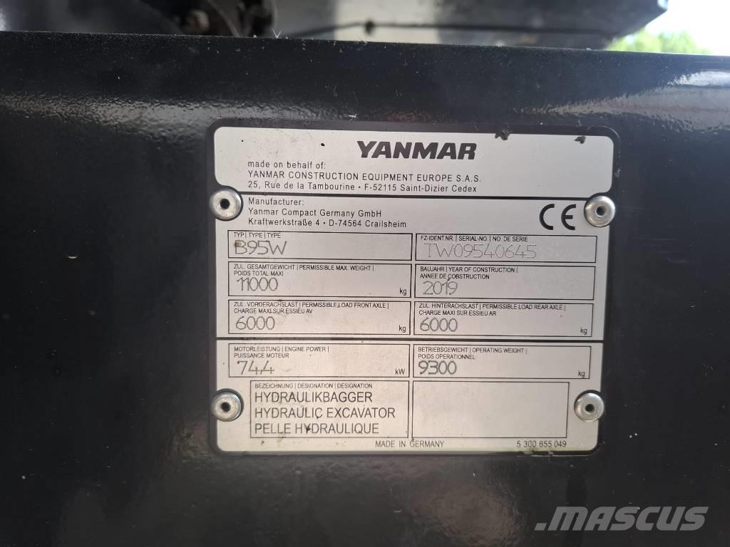 Yanmar B 95 W Excavatoare cu roti