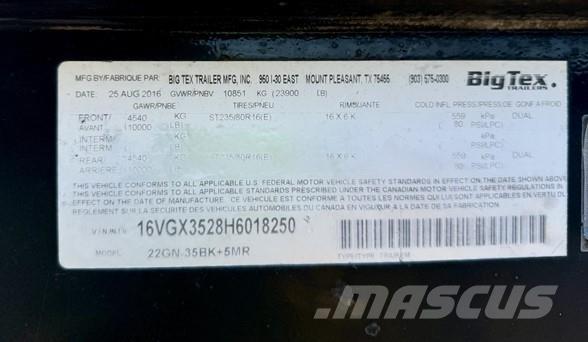 Big Tex 22GN Pick up/Prelata