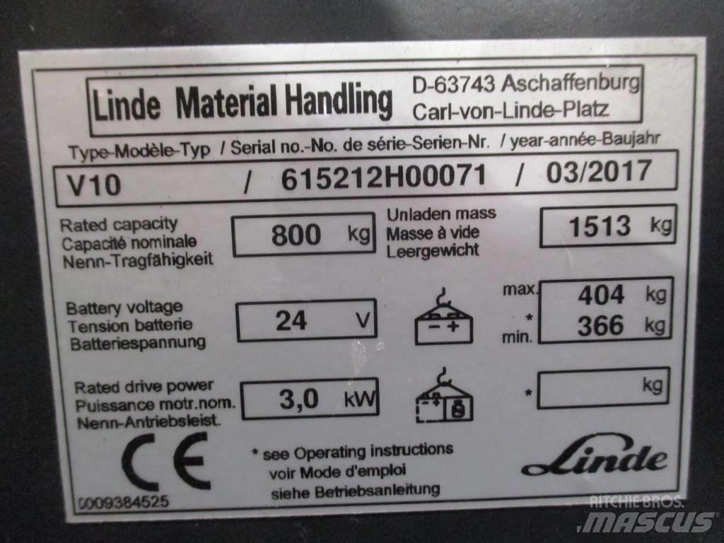 Linde V 10 Stivuitoare pentru comisionare(logistica)