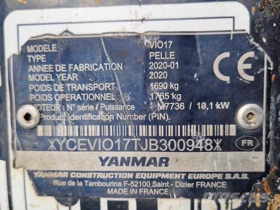 Yanmar Vio 17 Mini excavatoare < 7t
