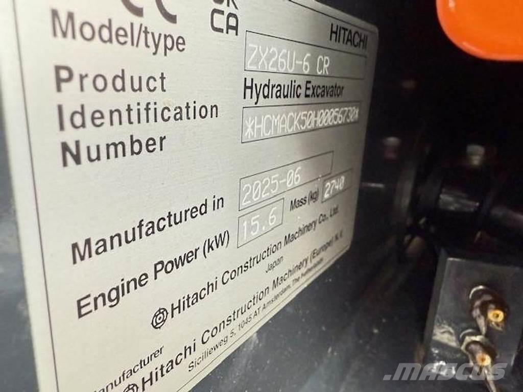Hitachi ZX26 U-6 Mini excavatoare < 7t