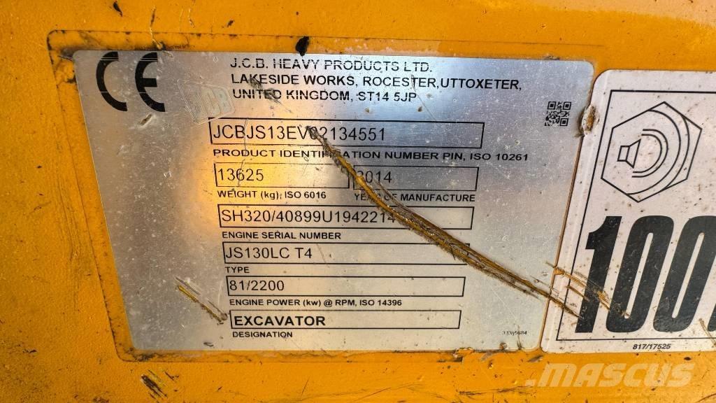 JCB JS 130 LC Excavatoare pe șenile
