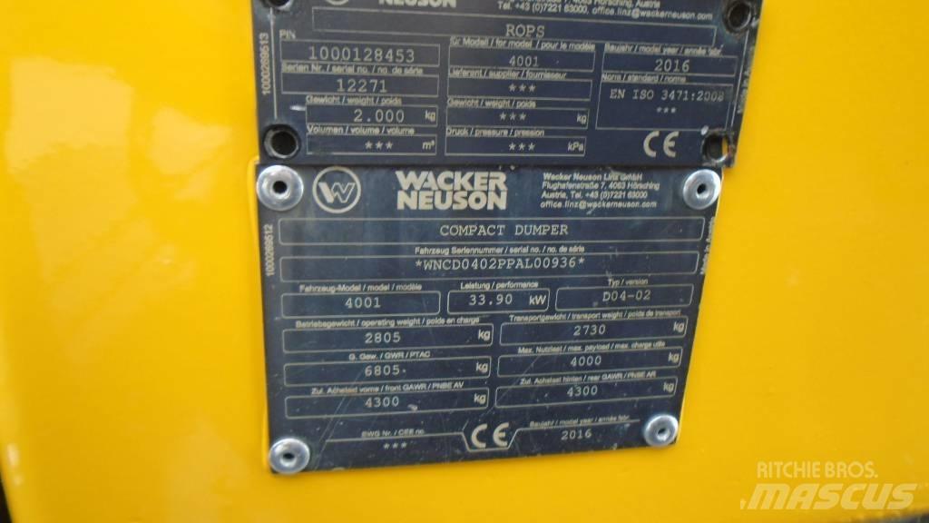 Wacker Neuson 4001 s Minitractor de teren