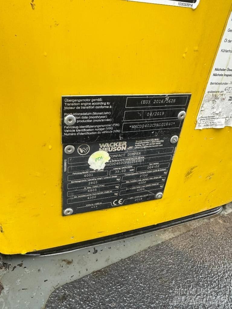 Wacker Neuson 4001 Minitractor de teren