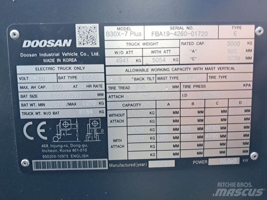 Doosan B30X-7 Plus Stivuitor electric