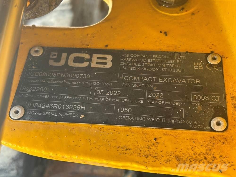 JCB MICRO 8008 Mini excavatoare < 7t