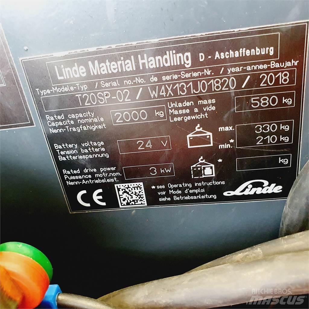 Linde T20SP kurz Transpaleta manuala