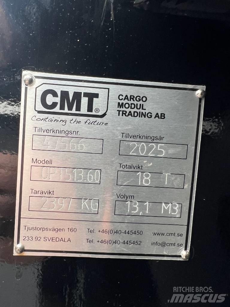 CMT Schaktflak 13m3 Demontabile