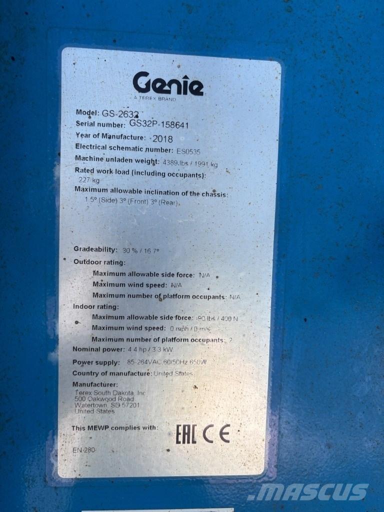 Genie GS 2632 Platforme foarfeca