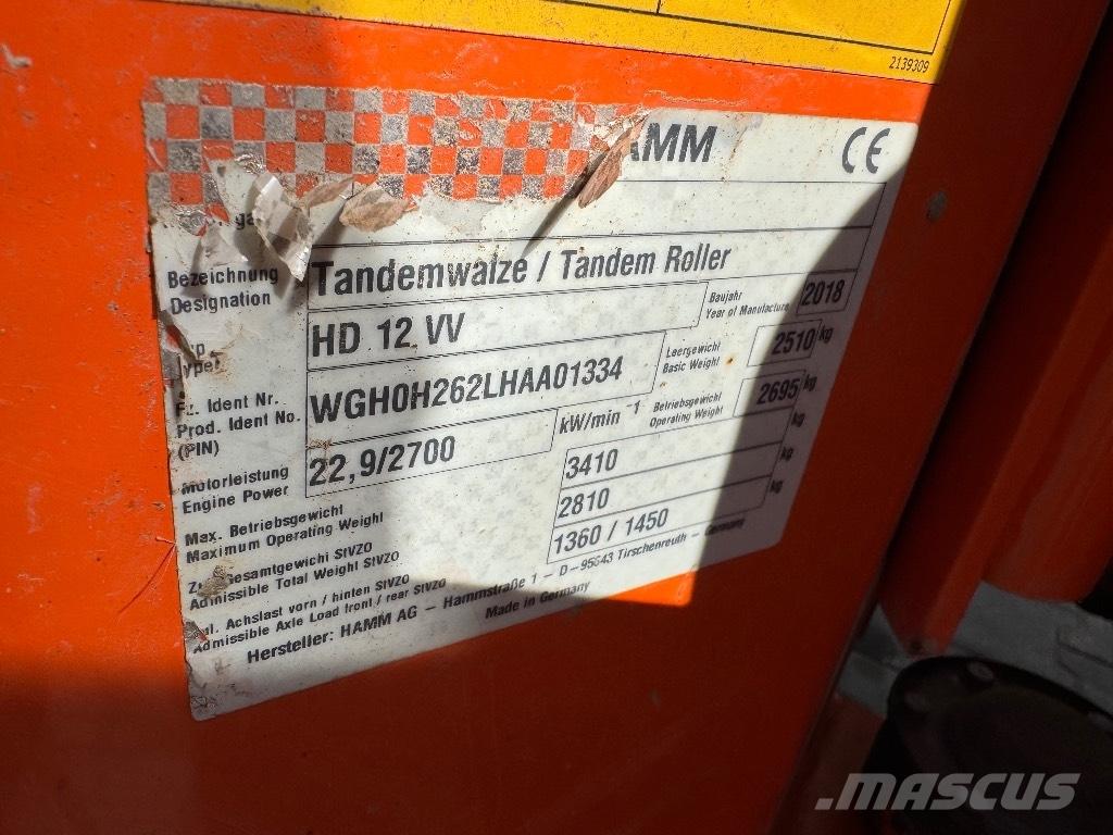 Hamm HD 12 VV Cilindri compactori dubli