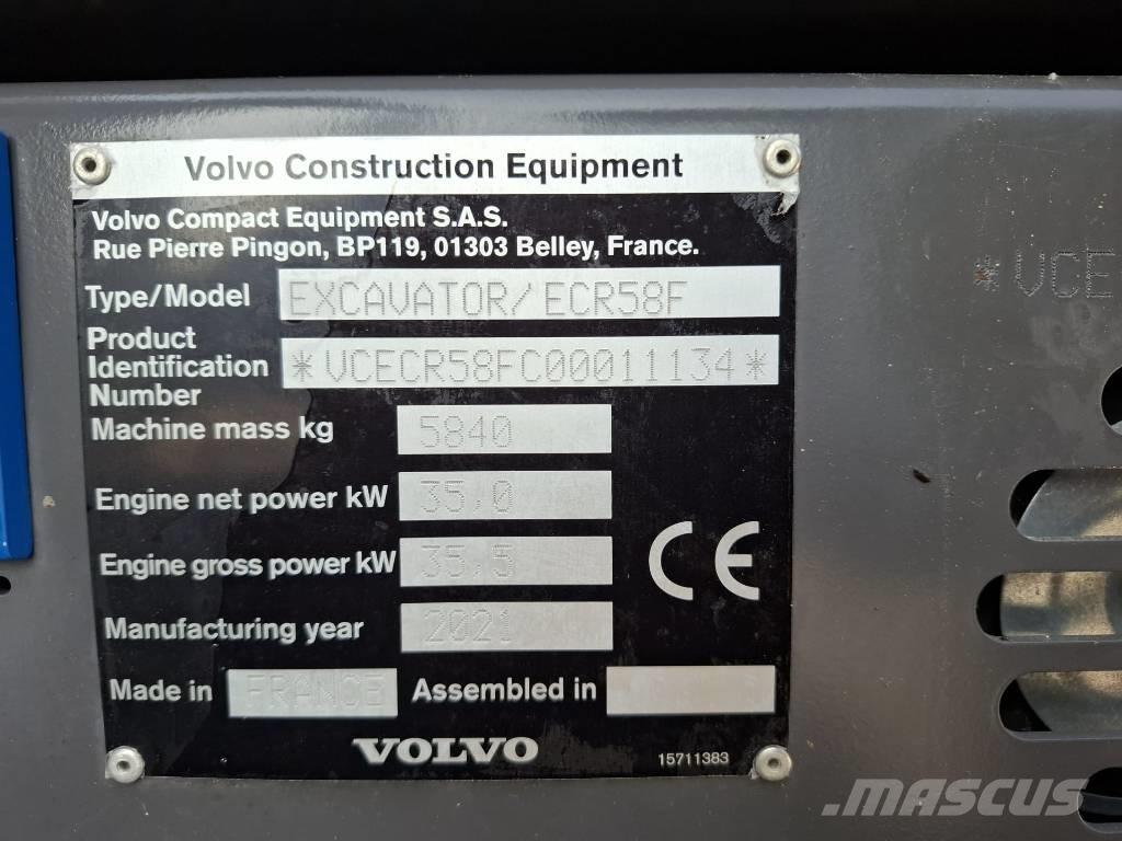 Volvo ECR 58 F Mini excavatoare < 7t