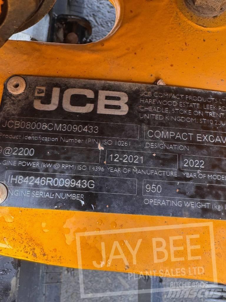 JCB 8008 Mini excavatoare < 7t