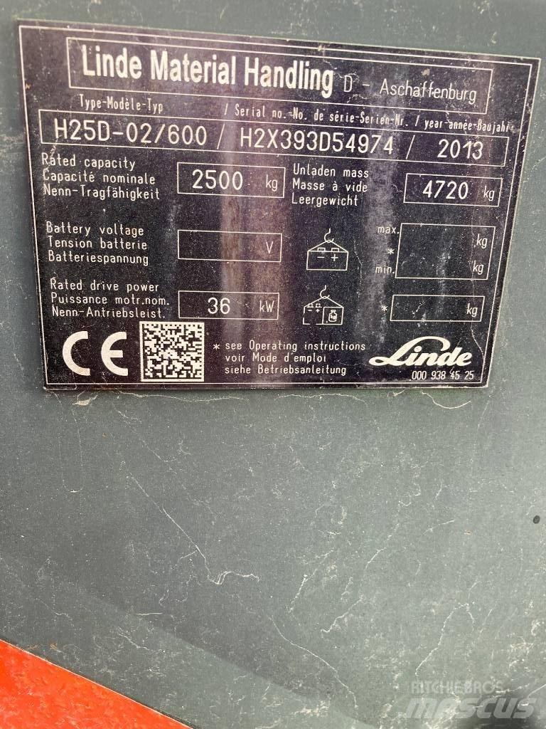 Linde H25D/600/393 Stivuitor diesel