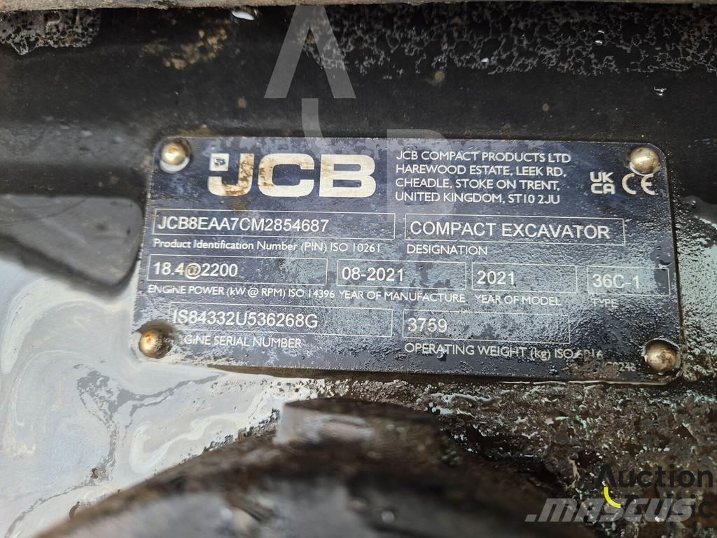 JCB 36C-1 Mini excavatoare < 7t