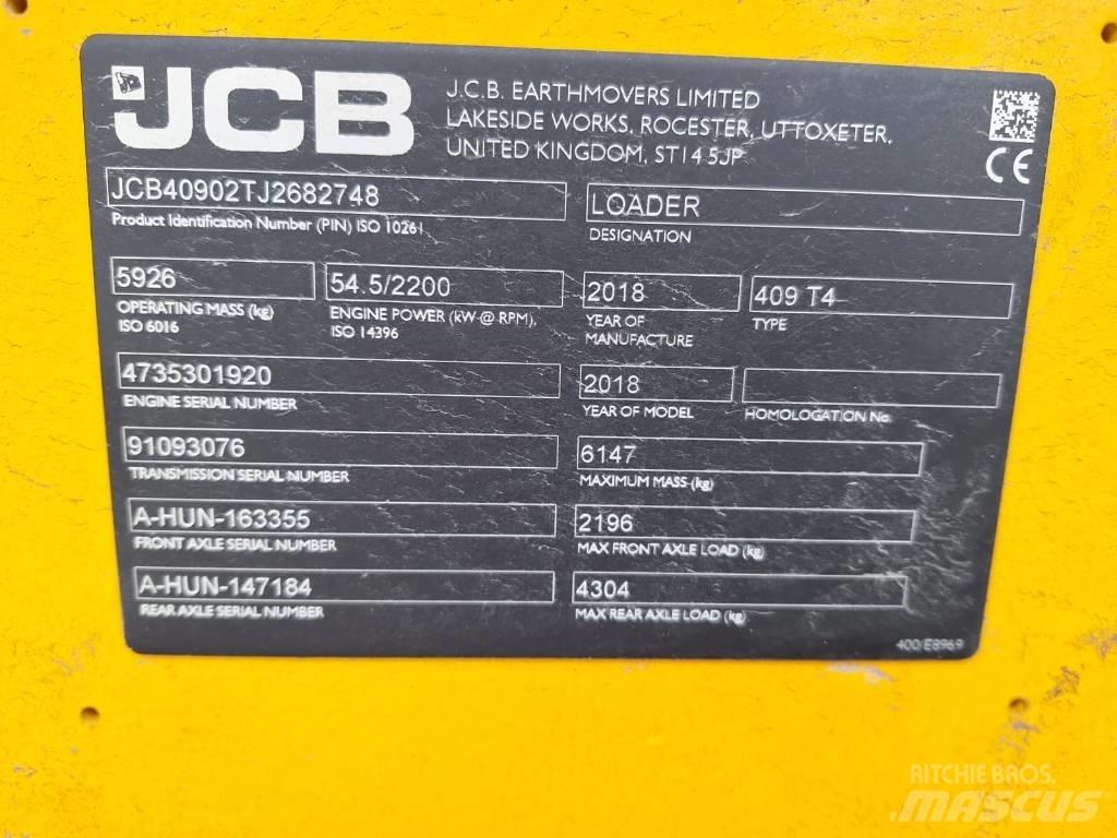 JCB 409 NE T4 Incarcator pe pneuri