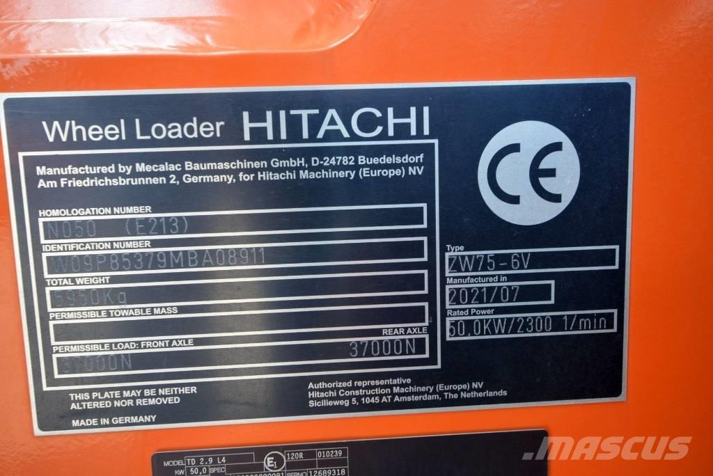 Hitachi ZW 75-6 Incarcator pe pneuri