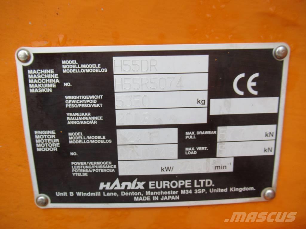 Hanix H 55 DR Mini excavatoare < 7t