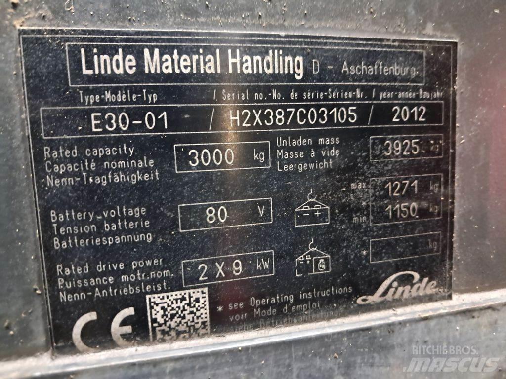 Linde E30-01 Stivuitor electric