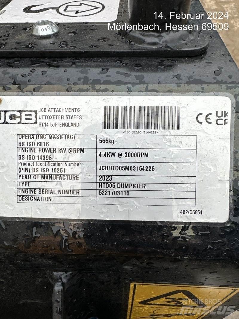 JCB HTD5 mit Tritt Minitractor de teren