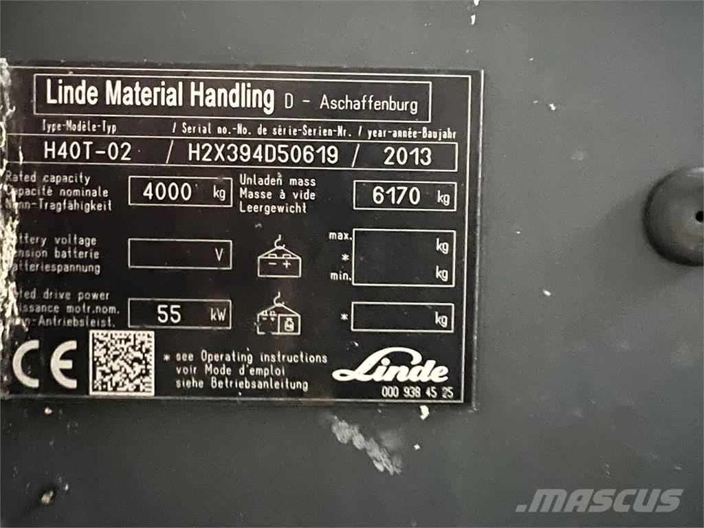 Linde H40T-02 Stivuitor GPL