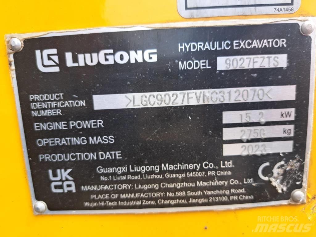 LiuGong 9027 FZTS Mini excavatoare < 7t