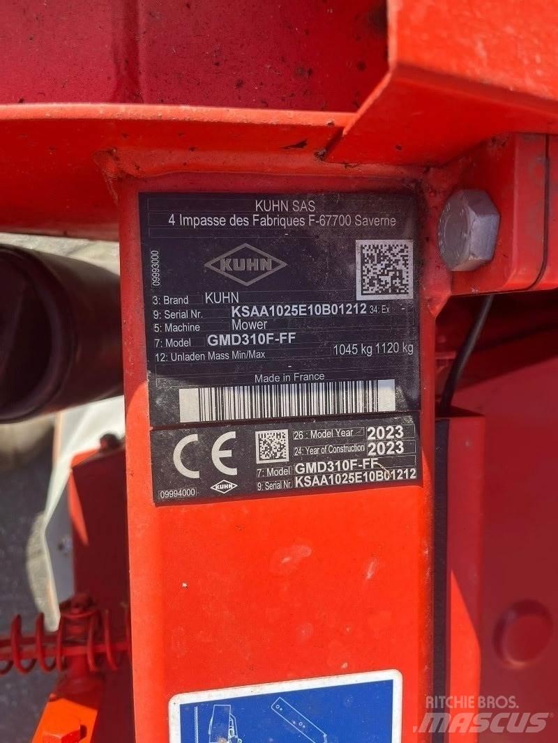 Kuhn GMD 310F Cositoare de iarba cu umidificator