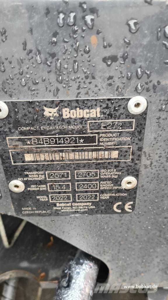 Bobcat E 27z Mini excavatoare < 7t