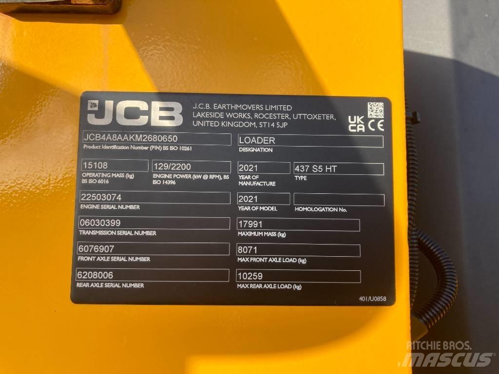 JCB 437 HT Incarcator pe pneuri
