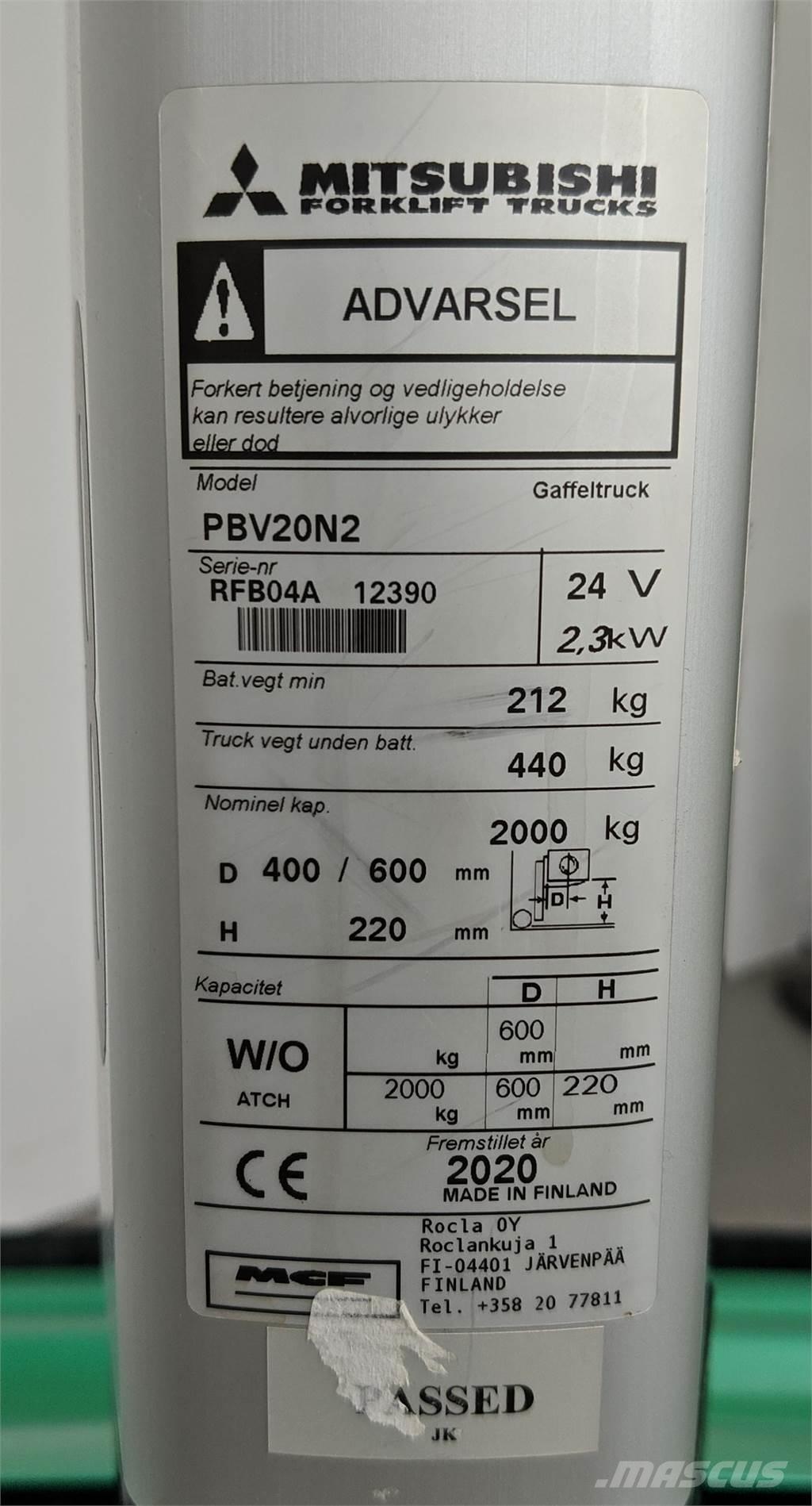 Mitsubishi PBV20N2 Strivuitoare-altele
