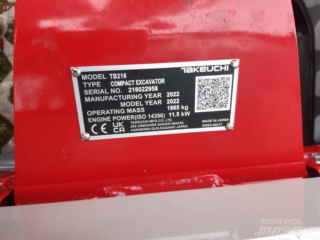 Takeuchi TB216 V2 Mini excavatoare < 7t