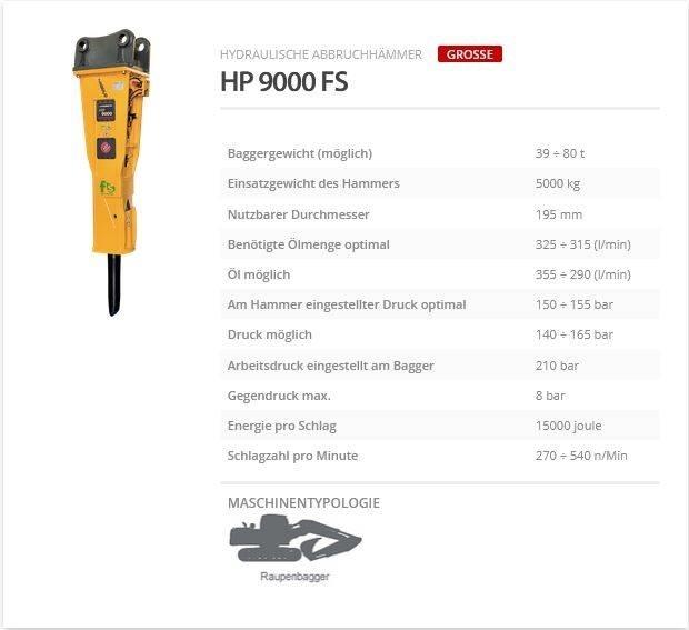 Indeco HP 9000 FS Ciocane / Concasoare