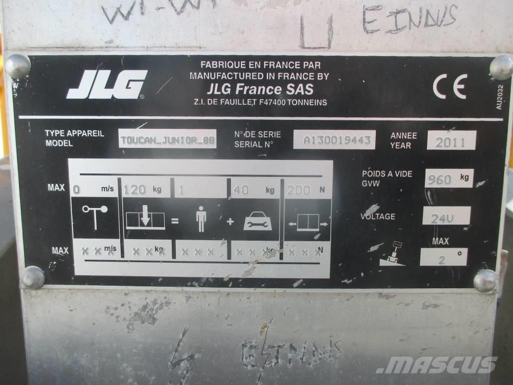 JLG Toucan Junior 8 Ascensoare verticale catarg