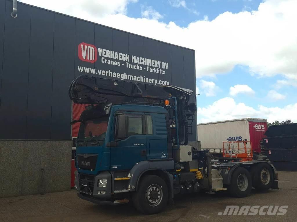 MAN TGA 26.480 Camion pentru lemne