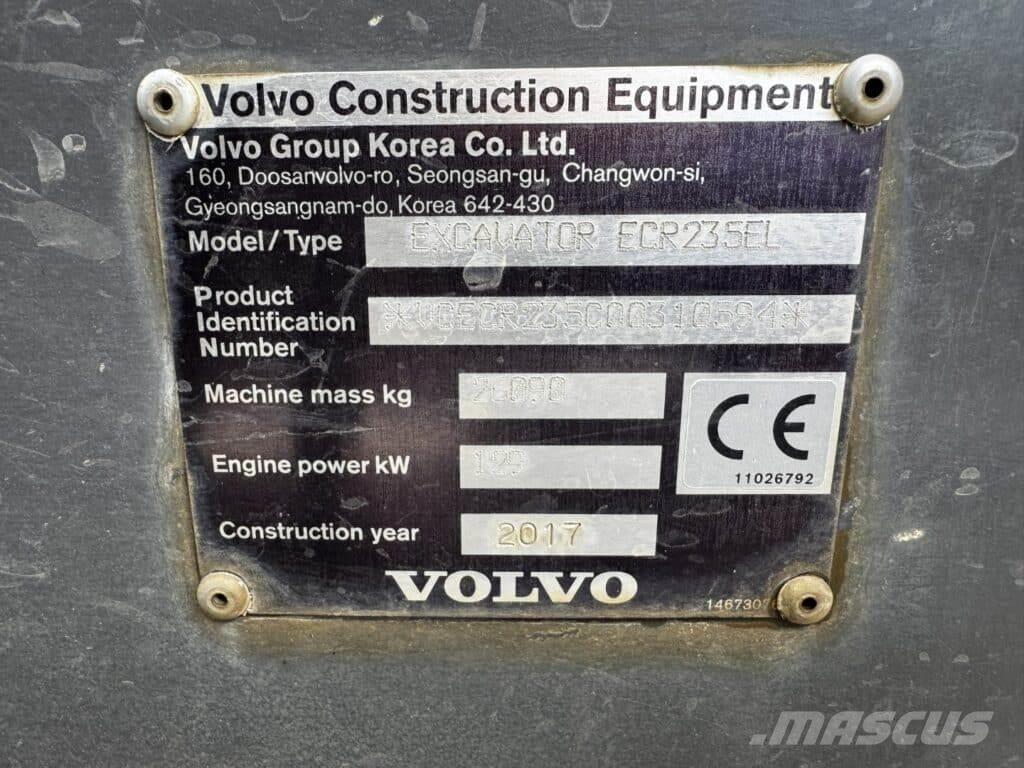 Volvo ECR235EL Excavatoare pe șenile
