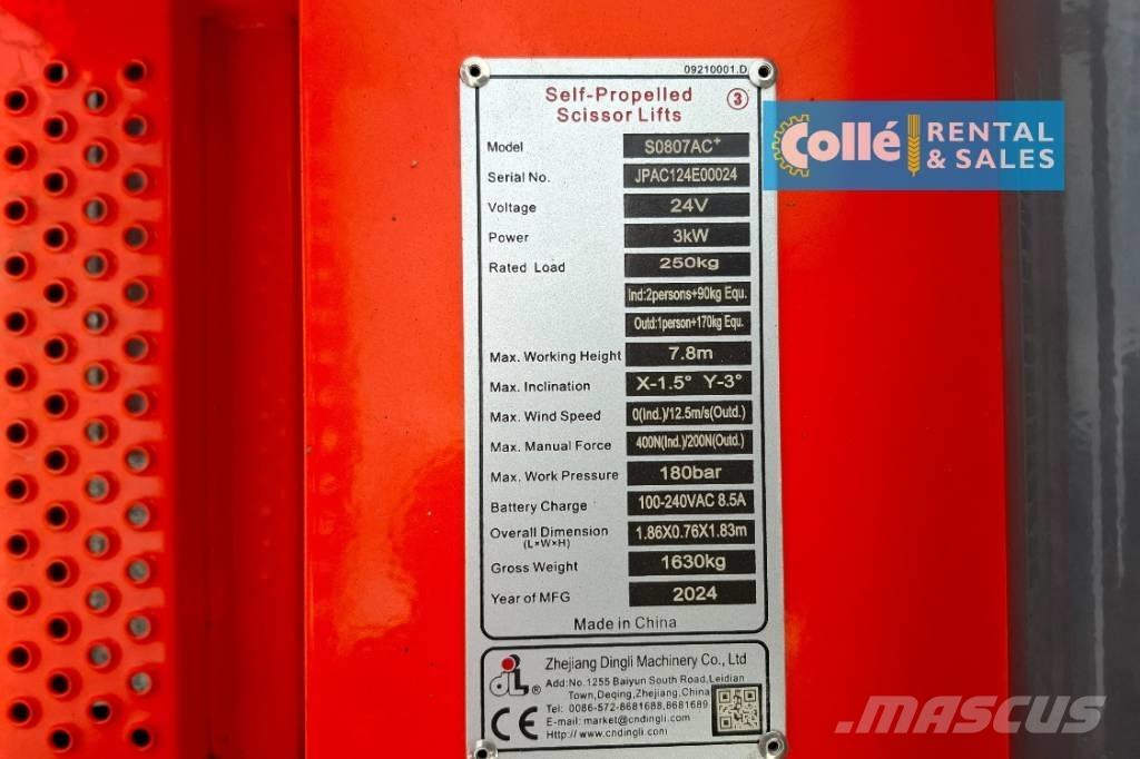 Dingli S0807AC+ | 2025 Platforme foarfeca