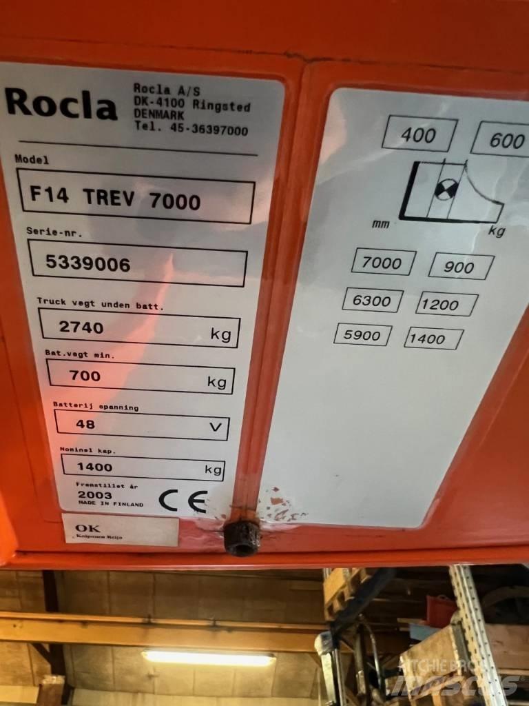 Rocla F 14 Trev 7000 Stivuitor cu catarg retractabil