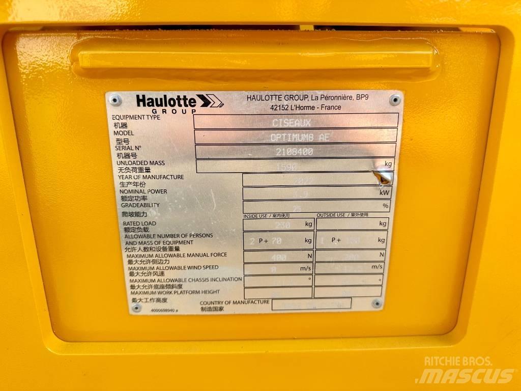 Haulotte OPTIMUM 8 Platforme foarfeca