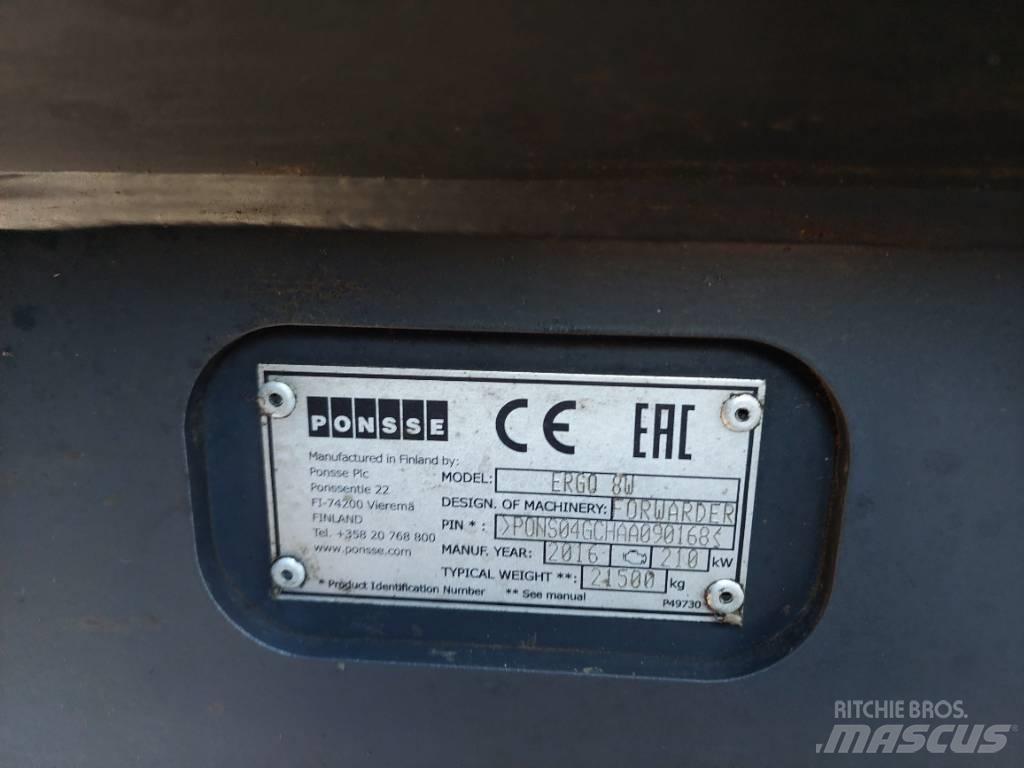 Ponsse Ergo 8W Combine forestiere