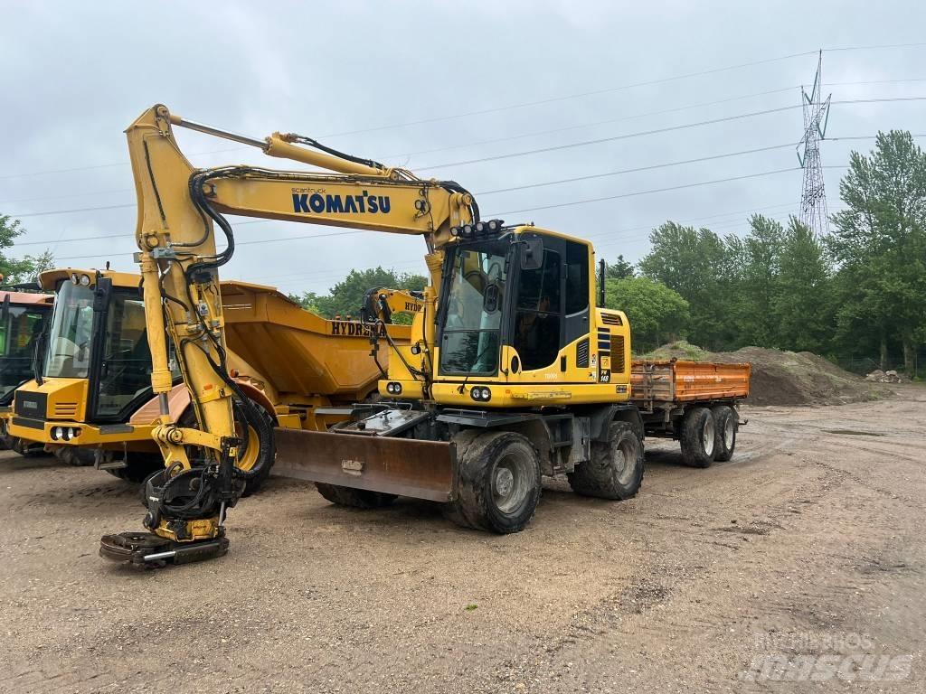 Komatsu PW 148 Excavatoare cu roti