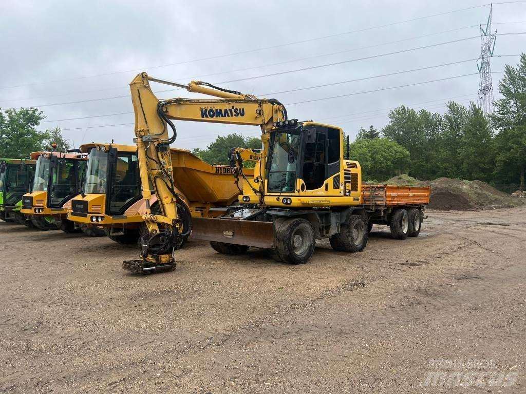 Komatsu PW 148 Excavatoare cu roti